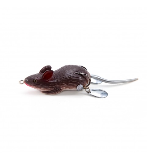 фото Мышь-незацепляйка Namazu MOUSE с лепестками, 76 мм, 26 г, цвет 18, крючок-двойник YR Hooks (BN) #2/0